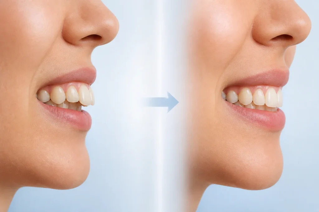 Invisalign avant après dent en avant : que montrent vraiment les photos ?