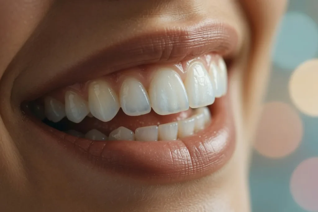 Taches blanches sur les dents de devant ne partent pas toujours seules